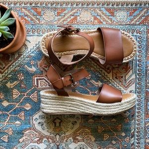 Universal Thread Espadrille Platform Pumps Cognac